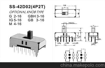 拔動(dòng)開(kāi)關(guān)Slide switch SS-42D02 產(chǎn)品詳解與東莞市正翔電子專業(yè)供應(yīng)